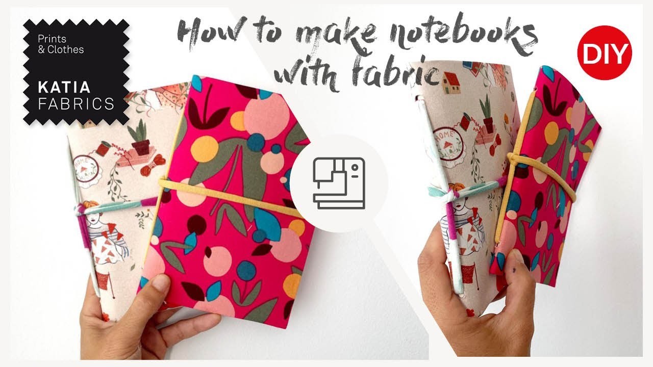 Cómo hacer una libreta decorada con tela ✂️ DIY cuadernos con tapas de tela