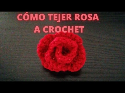 Cómo tejer Rosa a crochet fácil y rápido.