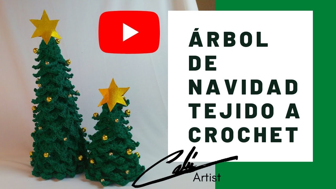 Como Tejer un Árbol Navideño a Crochet, FÁCIL EN POCOS PASOS