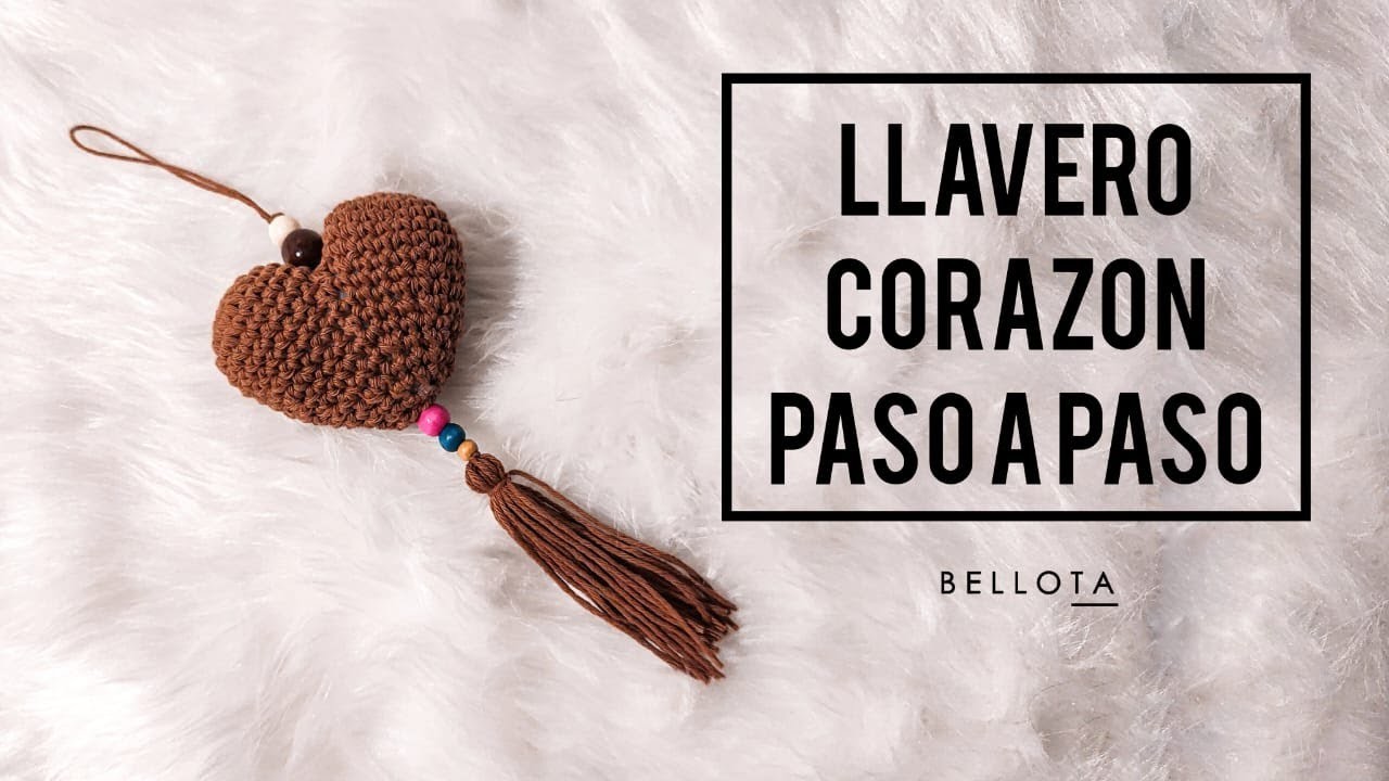 Corazón Llavero - TUTORIAL - amigurumi paso a paso a crochet