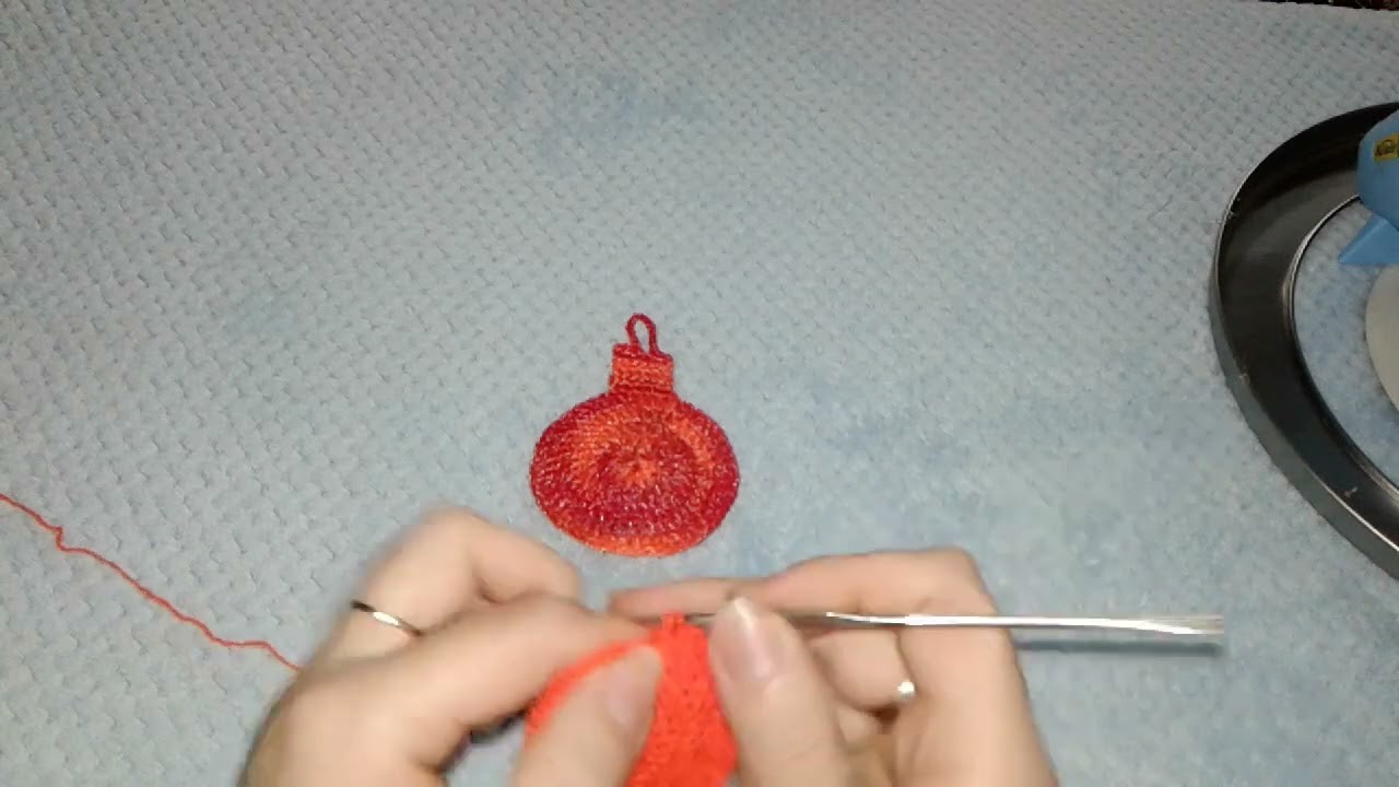 ????????????esfera navideña en crochet paso a paso muy sencilla de realizar.