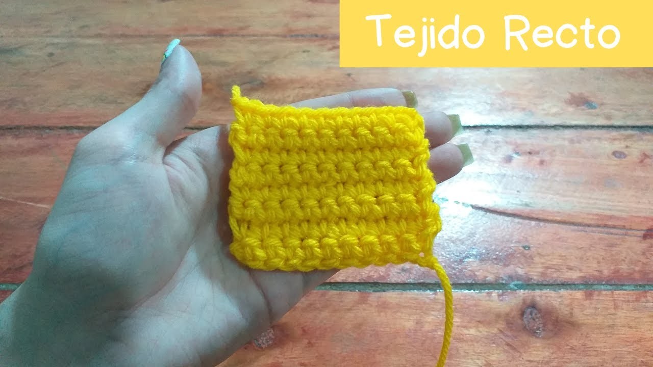 Aprendé a Tejer en Tejido Recto a Crochet - Paso a Paso