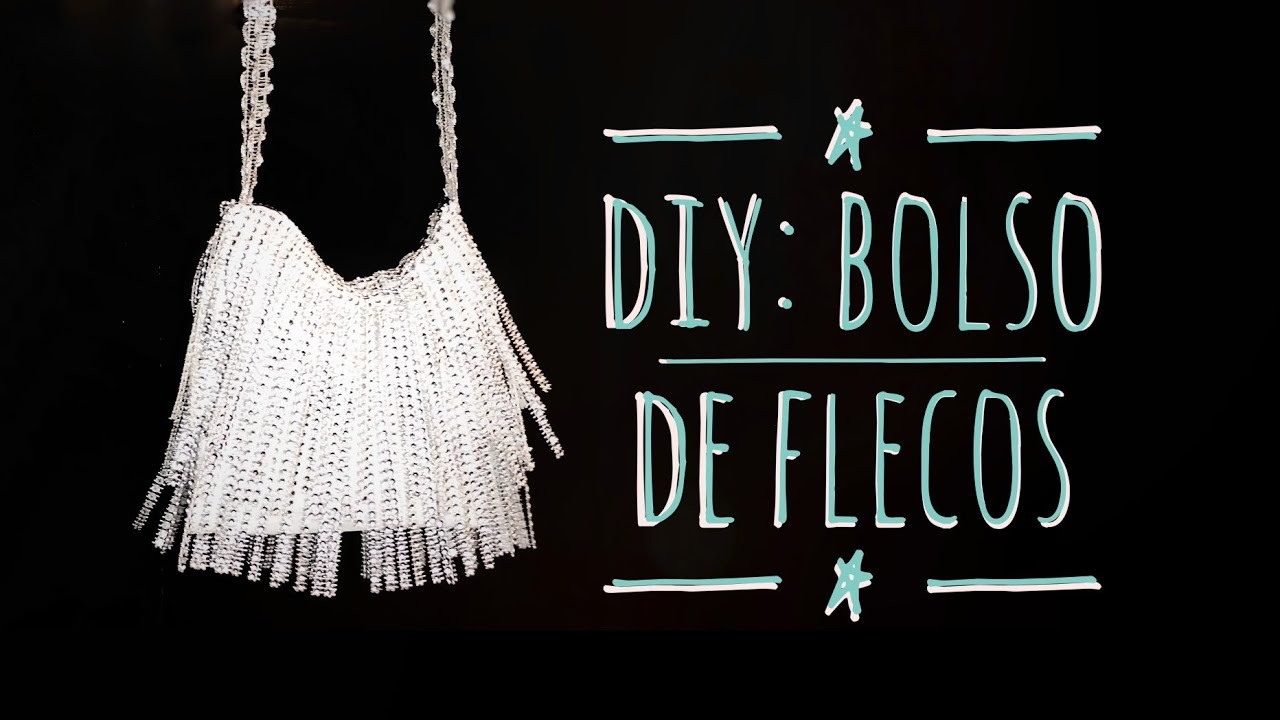 DIY: Bolso De Flecos En Color Plata Fácil De Hacer
