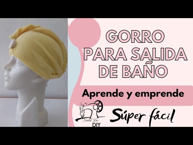 Gana dinero haciendo este gorro de baño, gorro en unos minutos. cómo hacer un gorro fácil.#nadialuz