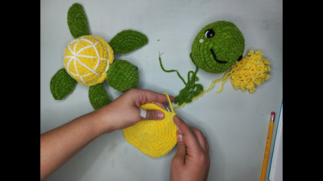 PARTE 1 I Tortuga cabeza y aletas I Alumnas Curso Amigurumi I Apoyo patrón