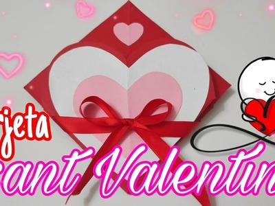 Bonita Tarjeta para Regalar en San Valentín - tutorial paso a paso