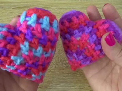 Corazon a Crochet de Colores Fácil