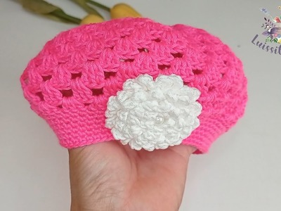 WoW!! fácil y rapido de hacer boina patrones de tejido #pasoapaso #knitting #knittingdesign #crochet