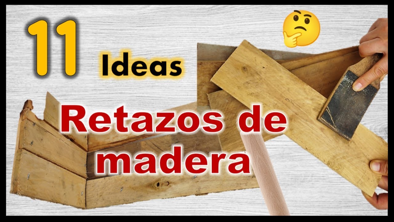 11 IDEAS FÁCILES RECICLANDO MADERA 2023. Manualidades con trozos de tablas de madera. wood crafts
