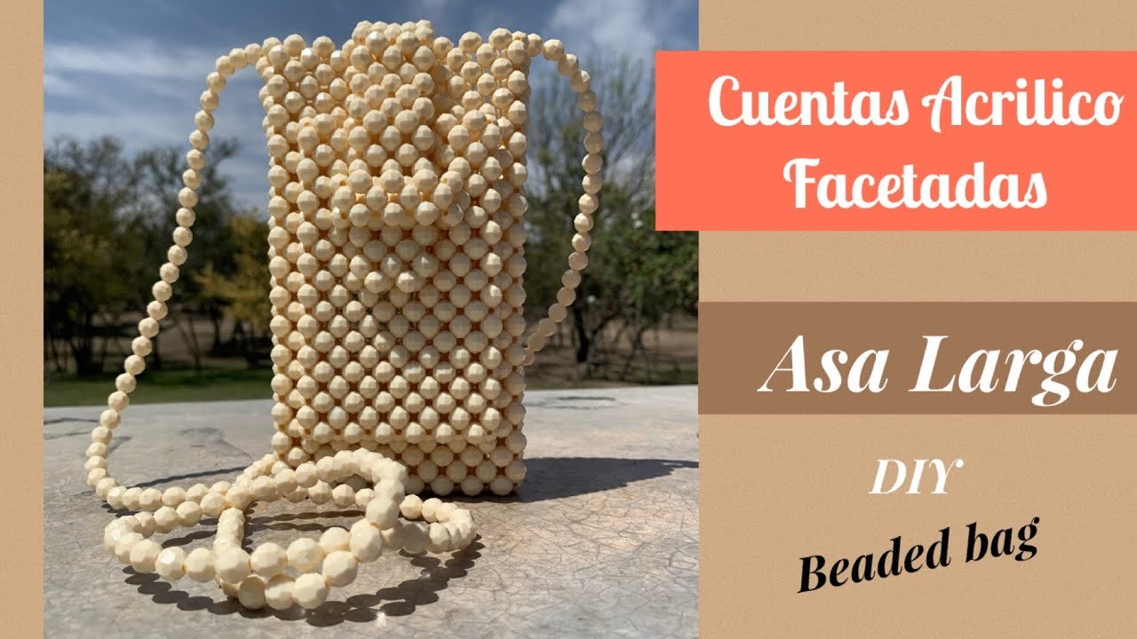 ASA CUENTAS ACRÍLICO FACETADAS~bolsas~carteras~beaded bags~perlas~diy