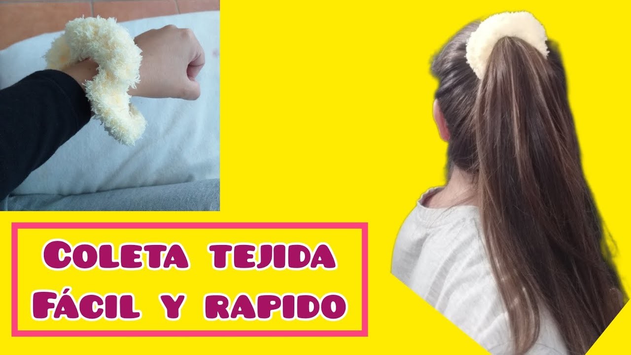 COMO TEJER COLETEROS EN CROCHET RAPIDO Y FACIL - PASO A PASO- SCRUNCHIES