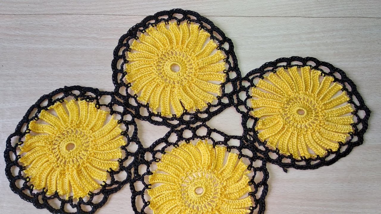 Cómo unir flor circular a crochet