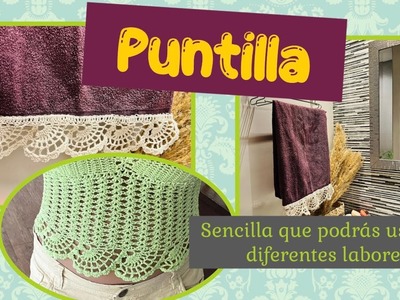 Puntilla sencilla al crochet