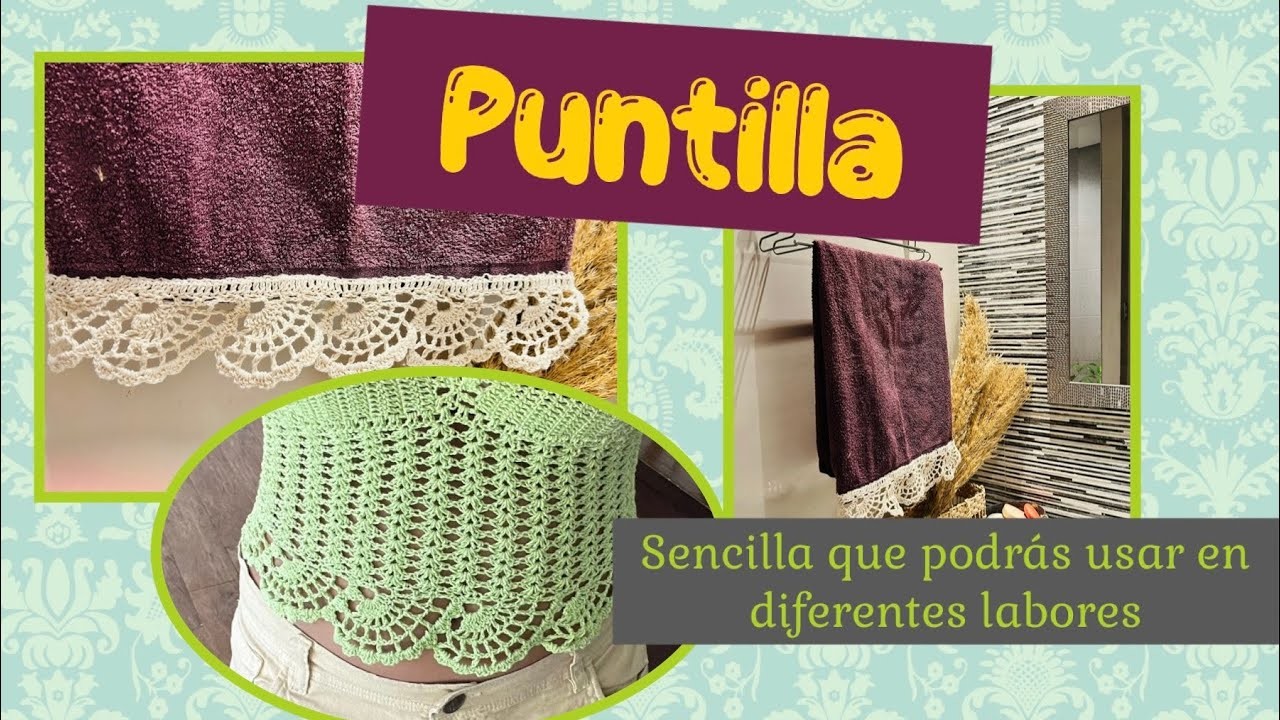 Puntilla sencilla al crochet