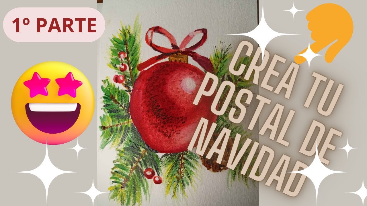 1º PARTE -POSTAL DE NAVIDAD DIBUJADA 2023.Haz TU , tu postal de Navidad ÁNIMO!!!!!!????????????????????????????????????????????????????????????