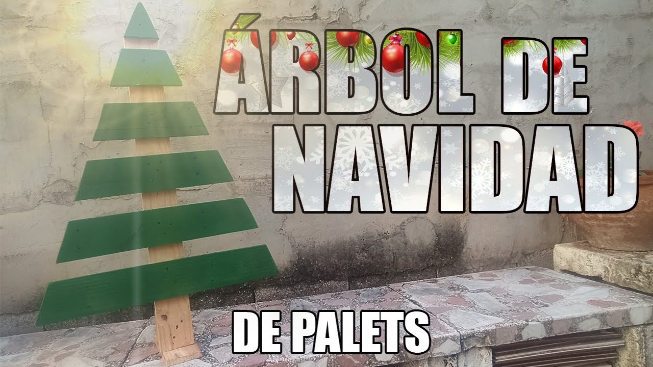 ÁRBOL DE NAVIDAD CASERO (de palets)