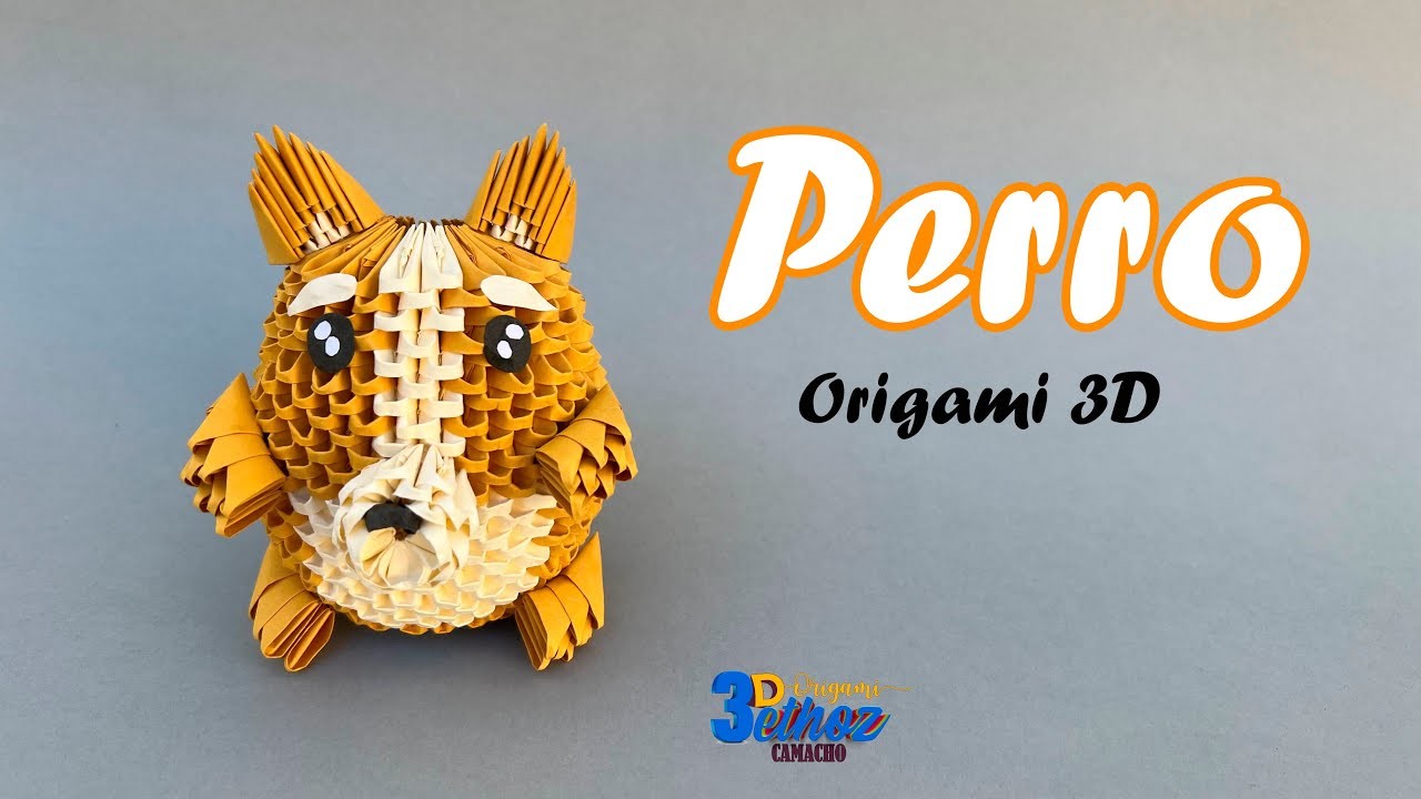 Cómo Hacer a un Perro en Origami 3D -  Bethoz Camacho