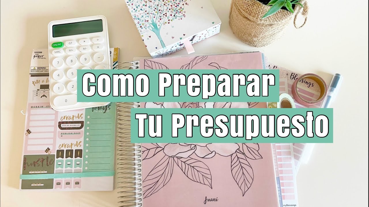 COMO PREPARO EL PRESUPUESTO MENSUAL. ERIN CONDREN MONTHLY PLANNER