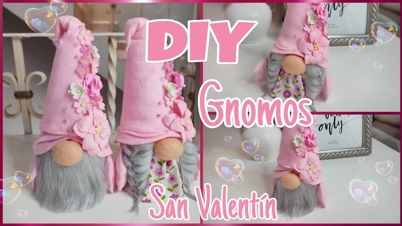 DIY COMO HACER GNOMOS PARA SAN VALENTÍN 2023 | Ideas para San Valentín | Manualidades