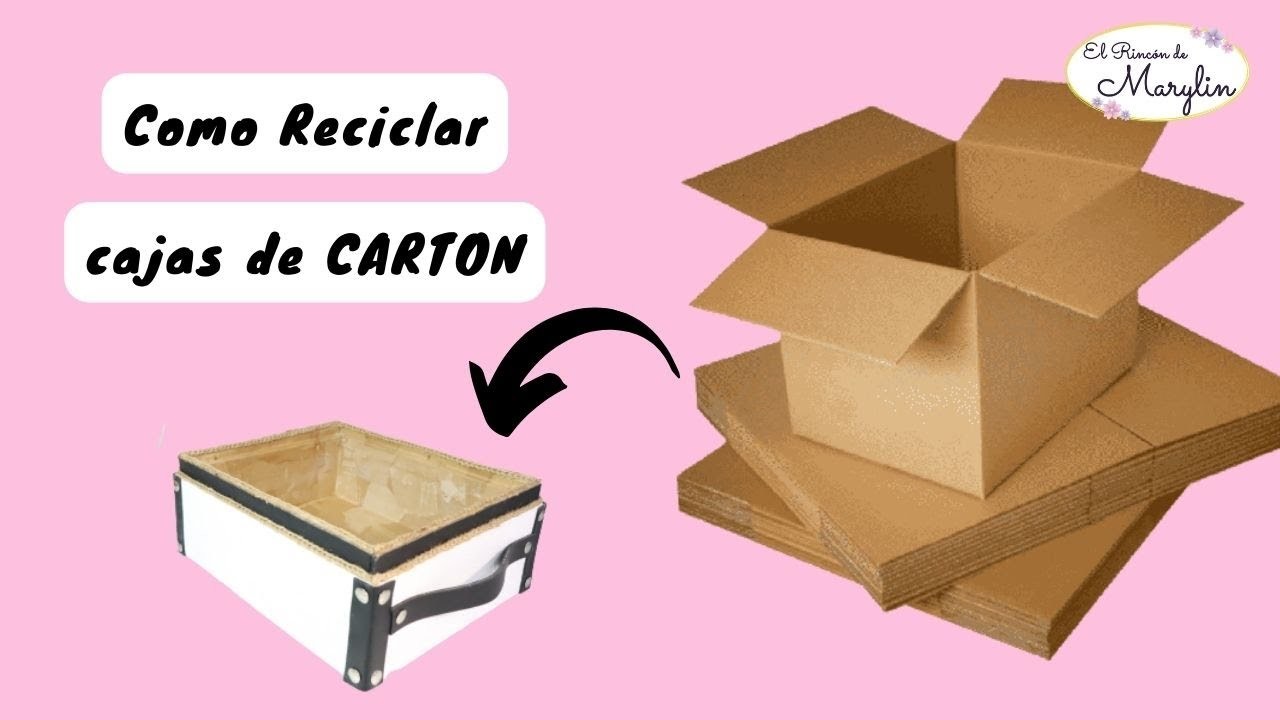 Recicla una CAJA de CARTON con Materiales Faciles