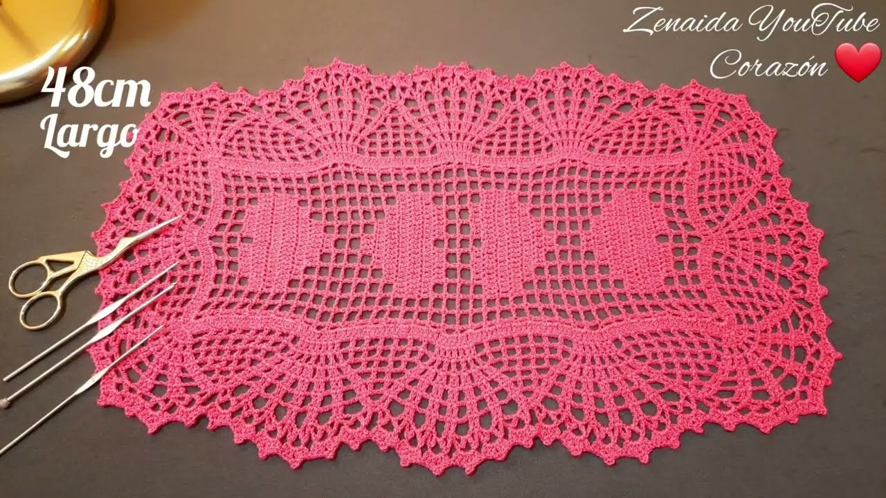 Tapete San Valentin ❤ Crochet Por Zenaida #zenaida