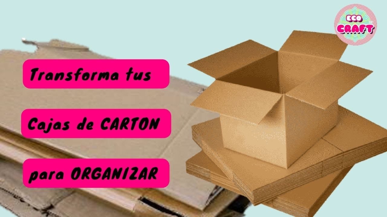 3 ideas con cajas de CARTON para ORGANIZAR❤️❤️❤️  3 ideas with CARTON boxes to ORGANIZE