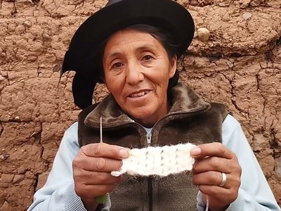 Bonito punto a crochet fácil de tejer