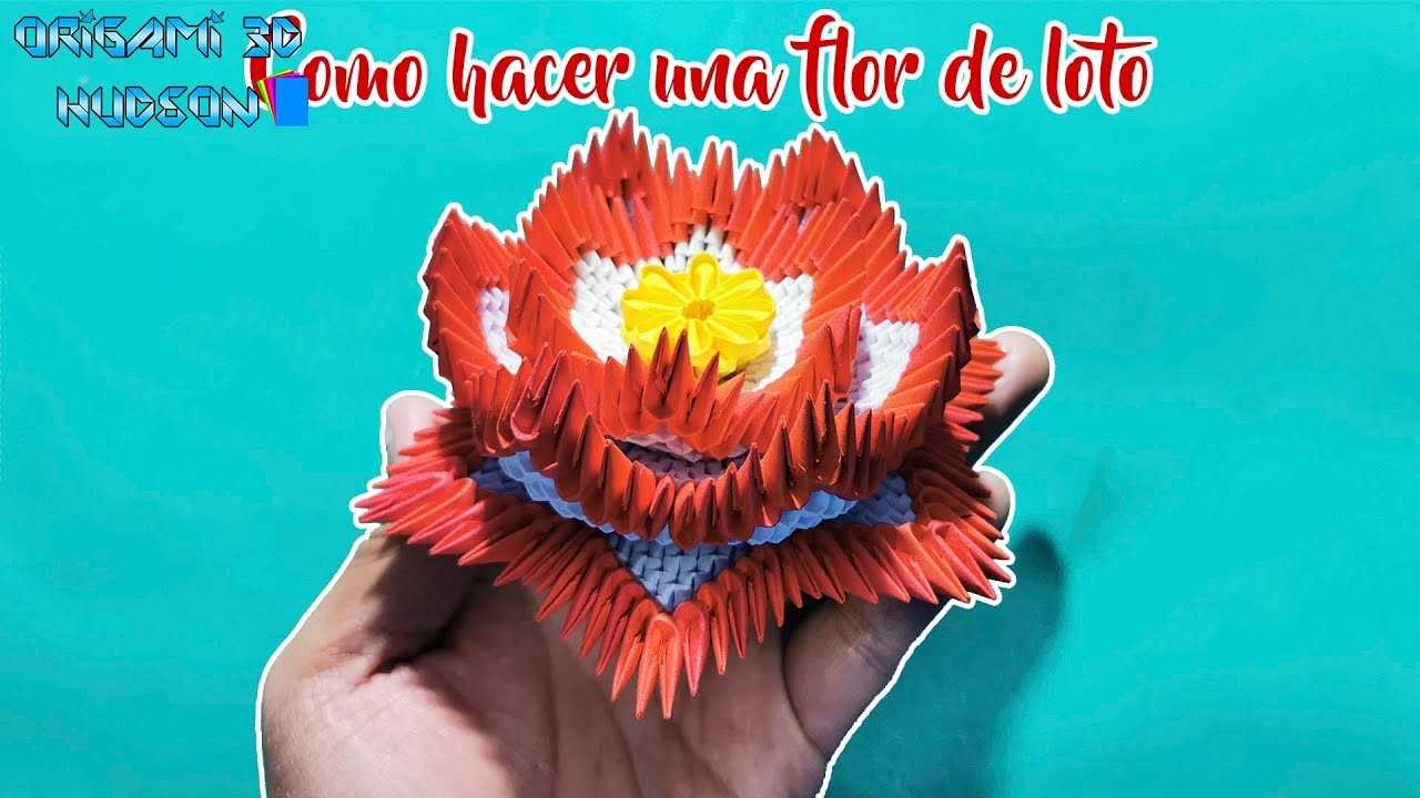 Origami 3D Flor de loto