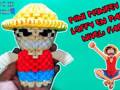 Origami 3D Mini Monkey D Luffy