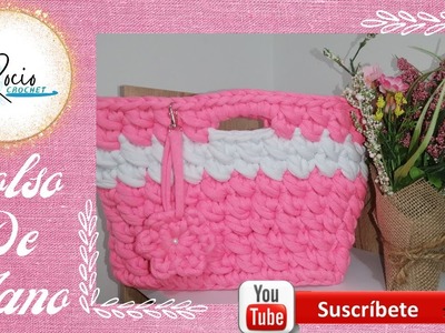 Bolso de mano en trapillo! - Rocio Crochet
