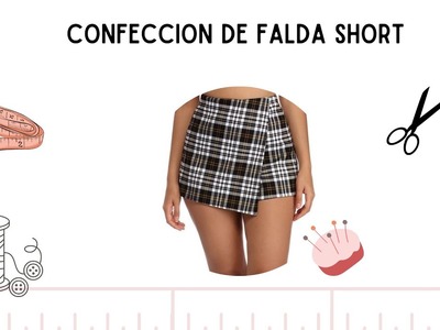 Confección falda short