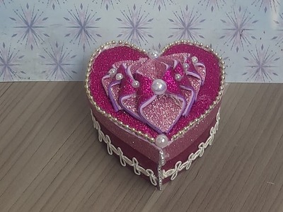 Cajita de corazón para pequeños obsequios #sanvalentin #14defebrero #regalos #manualidades