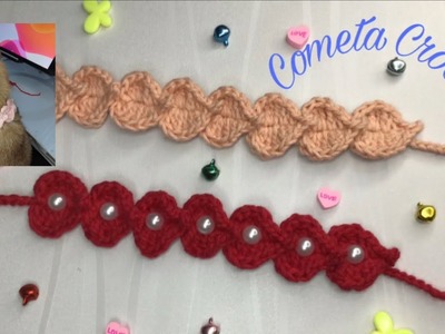 Diadema Corazones.accesorio mascotas facil y rápido  (????????????????) #crochet #tejido #sanvalentin