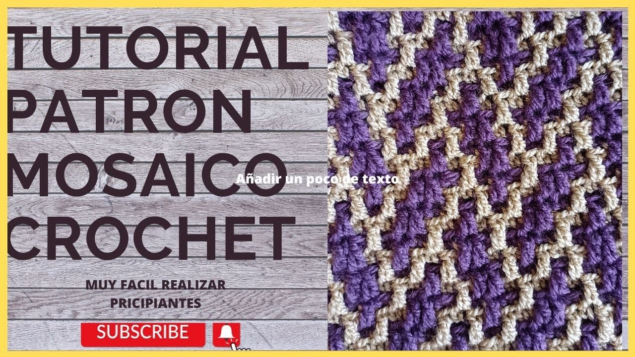 Patrón Mosaico Crochet  @crochetmosaicomaria  ( muy fácil de realizar)