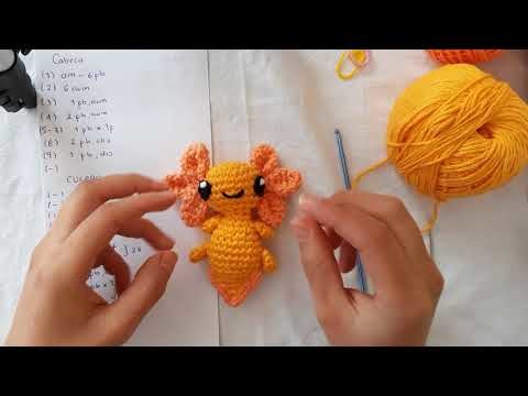 Tutorial Ajolote a crochet paso a paso | SÚPER FACIL