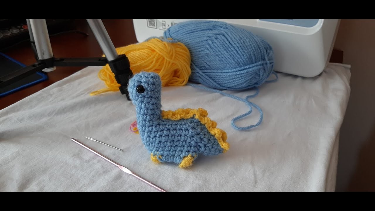 Tutorial dinosaurio a crochet, SÚPER FÁCIL, RÁPIDO y PASO A PASO