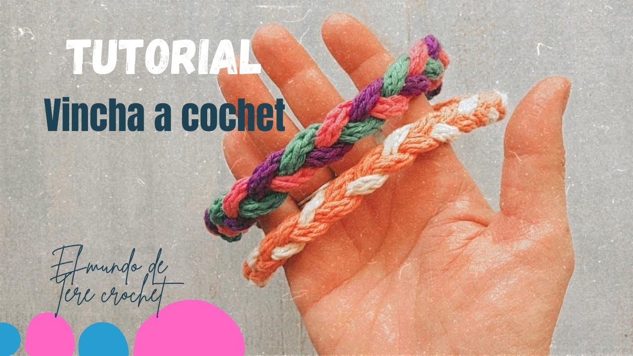 Vincha a crochet #crochet #tutorialcrochet #crocheting