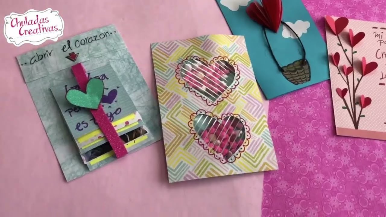 3 Tarjetas Súper fáciles de Amor y Amistad :: San Valentin Ideas DIY