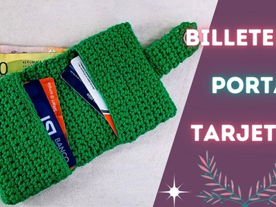 Tutorial billetera porta tarjetas a crochet