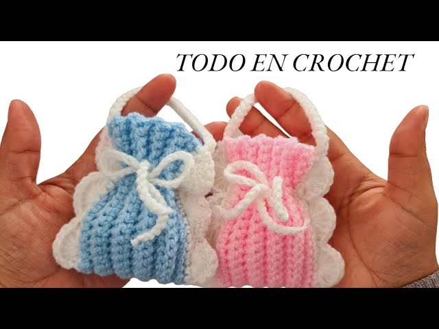 Crochet ????????????BABY SHOWER Revelación de GÉNERO BAUTIZO todo en crochet patrón gratis paso a paso
