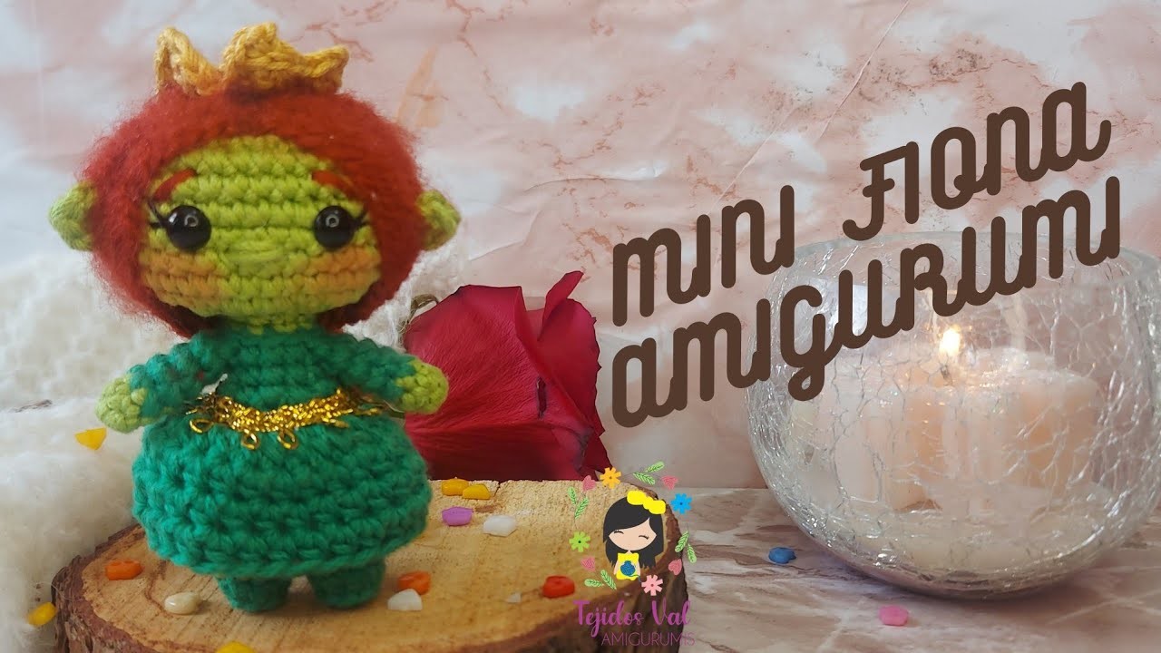 Mini Fiona Amigurumi. Fiona a crochet. Paso a paso. Tejidos Val
