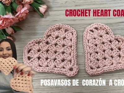 ❤️????Posavasos Corazón - Crochet Heart Coaster ????❤️Tutorial San Valentín #diyvalentinesday