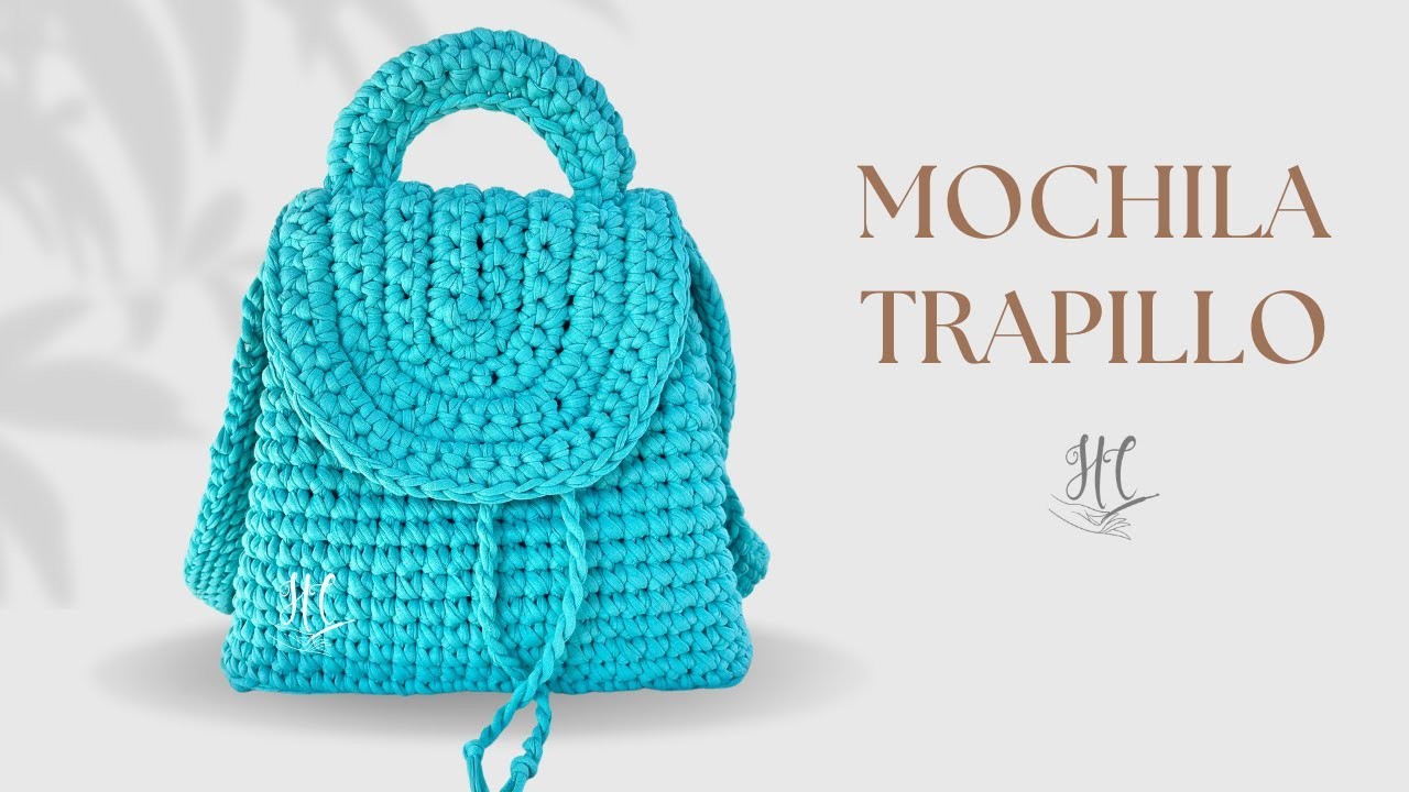 TE ENCANTARÁ esta MOCHILA con Trapillo (Crochet Backpack) | By Hebras Crochet