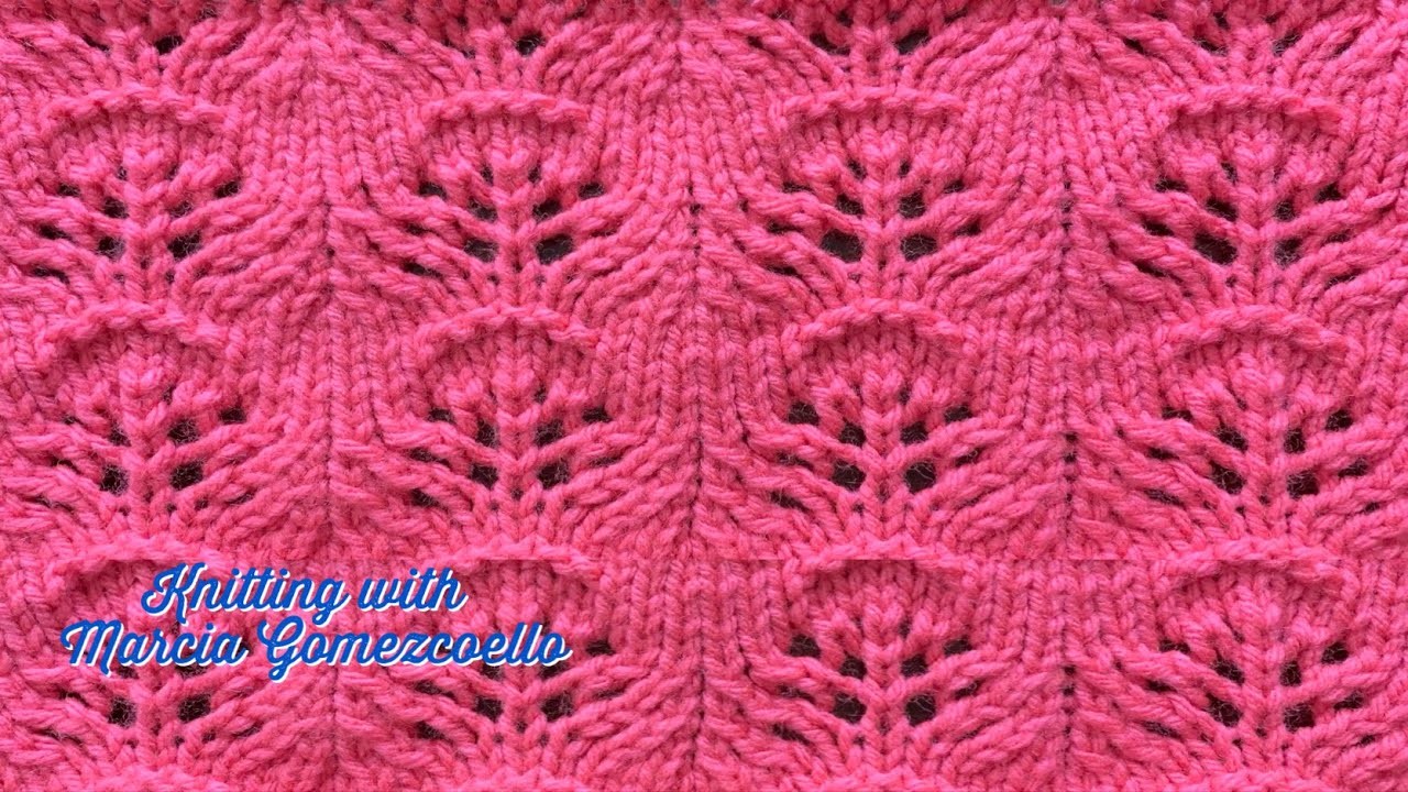 TEJIDOS A DOS AGUJAS: 133- Arbustos. KNITTING WITH TWO NEEDLES: Bushes