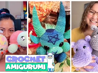 TikTok Crochet  Amigurumi  ???? ???? P L U S H I E S  ???? ???? Compilation #85 | @blu_llama