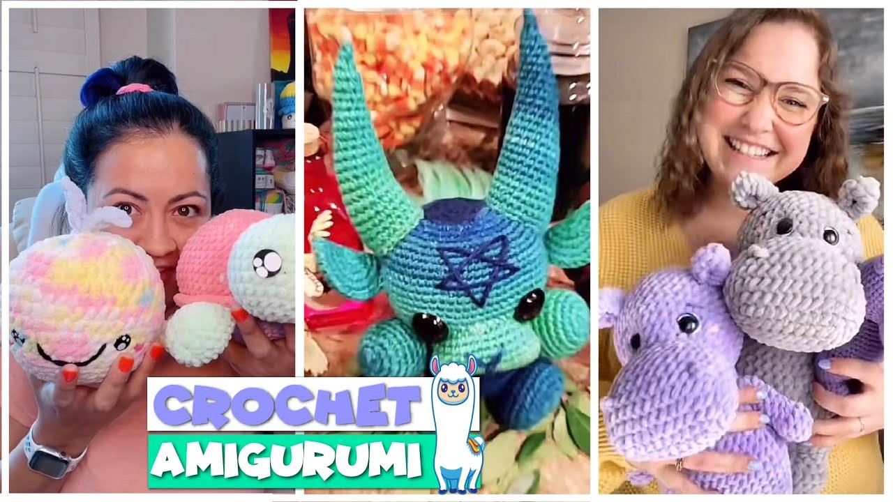 TikTok Crochet  Amigurumi  ???? ???? P L U S H I E S  ???? ???? Compilation #85 | @blu_llama