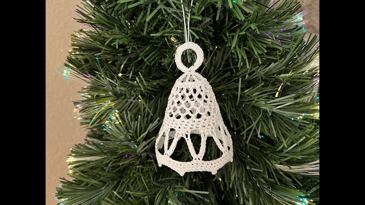 Cómo tejer una campana para árbol de Navidad a crochet - tutorial #10