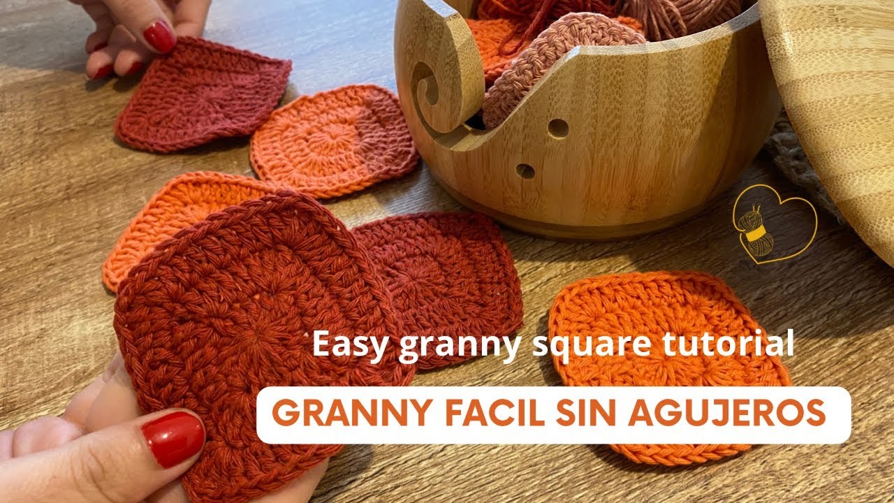 Granny de crochet sin agujeros fácil. ????