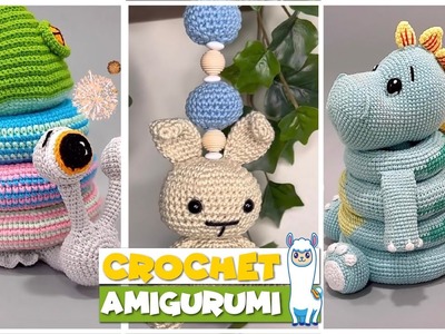 TikTok Crochet Amigurumi ???? ???? BABY GIFTS ???? ????  Crochet Baby Toys Compilation #104 | @blu_llama