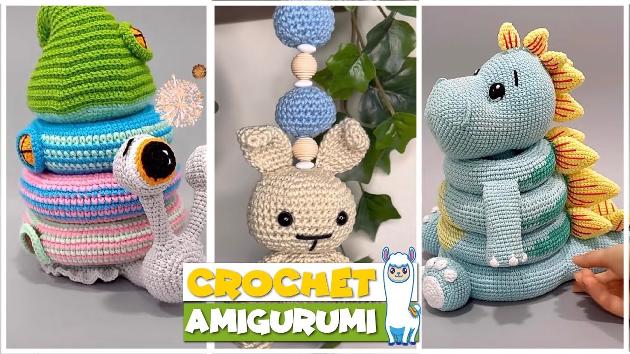 TikTok Crochet Amigurumi ???? ???? BABY GIFTS ???? ????  Crochet Baby Toys Compilation #104 | @blu_llama
